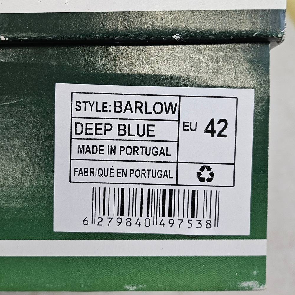 Bos & Co Barlow Deep Blue Suede Lace Up Ankle Boots Side Zip EU 42 US 11 New - Picture 6 of 16